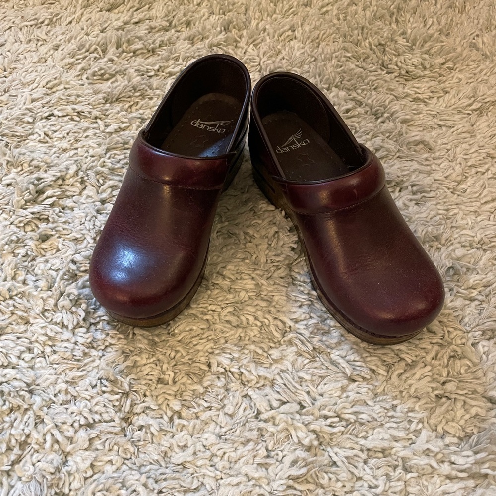 Dansko Clogs in Burgundy